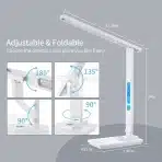 LAOPAO LED 10 W Namizna svetilka z uro in brezžičnim polnilcem - slika 5