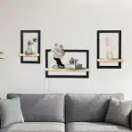 HI HOME 3x stenska viseča polica za shranjevanje - slika 3