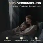 2x 132×158cm JOYDECO 100 % zatemnitvene zavese z videzom lana - slika 2