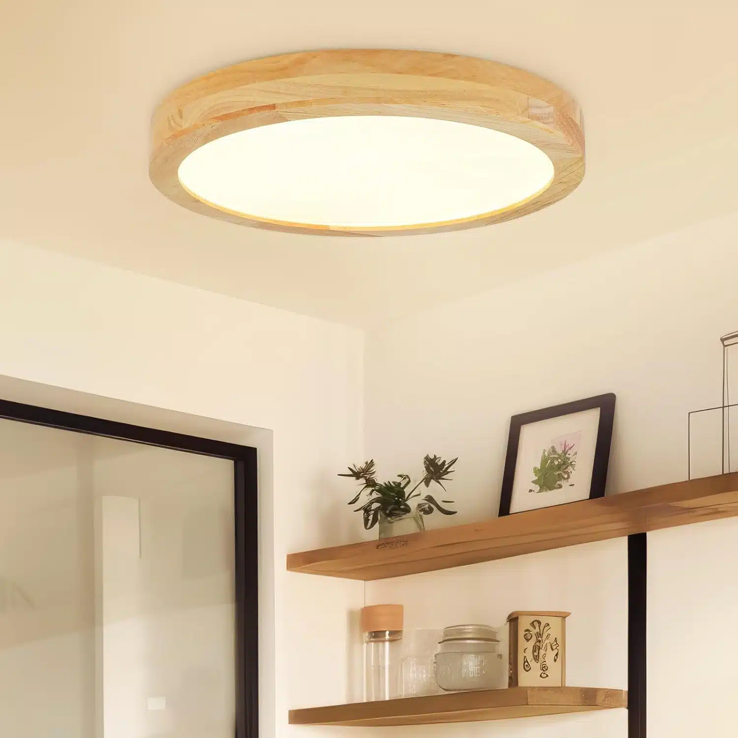 61J95zZ5oyL._AC_SL1500 KAMBO 30 cm LED lesena stropna svetilka - 3000 K - slika 1