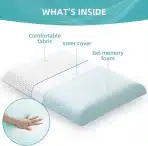 60×40cm AOTOZE tanka memory foam blazina - slika 3