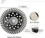 SHDIATOOL diamantna brusilna plošča 180mm, turbo - slika 3