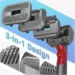 MOPEI 3-v-1 vakuumska krtača za nego psov, združljiva z Dyson V7–V15 in Gen5 - slika 2