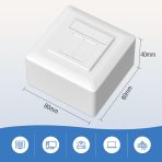 FGB CAT6a univerzalna mrežna vtičnica z 2 RJ45 priključkoma - slika 5