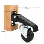 4x RRIUTO 65 mm transportno kolo za delovno mizo - slika 2