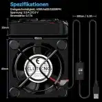 ELUTENG USB 40mm ventilator s 3 hitrostmi - slika 3