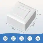 FGB CAT6a mrežna vtičnica z 1 RJ45 priključkom - 10 Gbit/s - slika 5