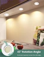 6x KYOTECH 90 mm LED vgradni reflektorji - 4000 K - slika 4