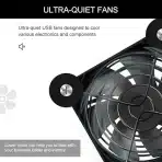 2x NEWHAIL 80 mm USB ventilator z regulatorjem hitrosti - slika 3