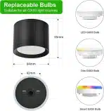4x KYOTECH LED nadgradni stropni reflektorji 6W 4000K - slika 5