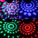 4x disco LED party luč z daljincem črna - slika 5