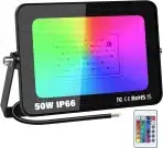 RIGIDON 50 W  RGB LED zunanji reflektor z daljinskim upravljalnikom