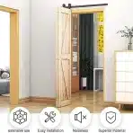 WOLFBIRD 92 cm komplet vodil za zložljiva drsna vrata - T-oblika - slika 3