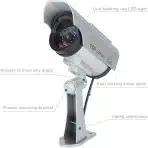 4x TOROTON lažna  LED CCTV kamera - slika 4