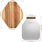 MIMIUO set za pico z akacijevo desko in aluminijasto lopatko - slika 3