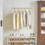 IBUYKE stenski obešalnik za oblačila industrijski stil 80cm - slika 2