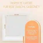 LICHTENHEIM nedrseča transparentna podloga za tuš - 53 × 53 cm - slika 5
