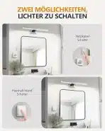 HOMMIE 30 cm LED svetilka za ogledalo 5 W - 4000 K - slika 5