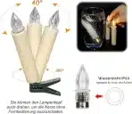 LED komplet 30 božičnih sveč za jelko z daljinskim upravljalnikom - slika 4