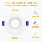 6x KYOTECH LED 88 mm vgradni reflektorji - 4000 K - slika 5