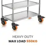 4x BAOLIHUI 100 mm vrtljiva kolesa z zavoro - slika 6