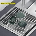 VIWAVEE 43×35cm zložljivo odcejalno stojalo za pomivalno korito - slika 3