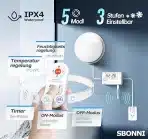 SBONNI 100 mm kopalniški ventilator z daljincem - slika 2