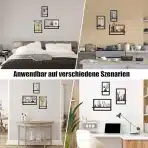 3x HI-HOME stenska lebdeča polica za dekoracijo - slika 5