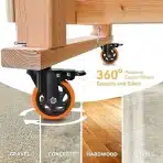 4x BAOLIHUI 100 mm vrtljiva kolesa z zavoro - slika 5
