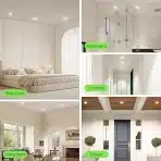 6x ALUSSO 78mm zatemnilni LED vgradni reflektorji - 4 W - slika 7