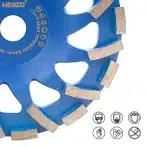 HERZO 180 mm diamantna brusna lončasta plošča za beton, kamen in granit - slika 3