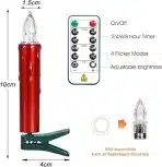 FREEPOWER komplet 20 LED božičnih sveč za jelko z daljinskim upravljalnikom - slika 4
