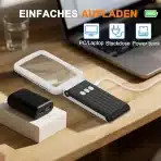 COTECK povečevalno steklo z LED lučko in stojalom - slika 4