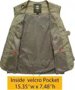 VANCHENL L moški outdoor brezrokavnik s 15 žepi - slika 4