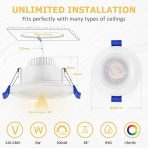 6x KYOTECH LED 88 mm vgradni reflektorji - 4000 K - slika 2