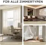 2x 132×158cm JOYDECO 100 % zatemnitvene zavese z videzom lana - slika 6