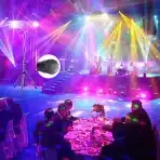 4v1 LED disco party luč s stojalom in daljincem RGB - slika 4