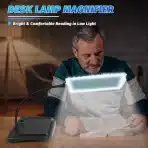 NZQXJXZ namizna LED lupa 10x s stojalom in baterijo - slika 4
