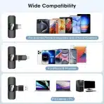 HMKCH K30 brezžični lavalier mikrofon za iPhone, Android in računalnik - slika 6
