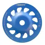 HERZO 180 mm diamantna brusna lončasta plošča za beton, kamen in granit - slika 5