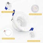 6x KYOTECH LED 88 mm vgradni reflektorji - 4000 K - slika 3