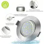 6x 85 mm ASSTIKOO 7 W LED zatemnilni vgradni reflektorji - slika 5
