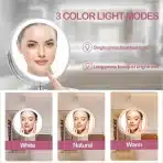 WITFAMILY LED kozmetično ogledalo z 10x povečavo - slika 3