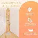 LICHTENHEIM nedrseča transparentna podloga za tuš - 53 × 53 cm - slika 4