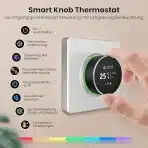 MIUCDA pametni vrtljivi Wi-Fi termostat za električno talno ogrevanje - 55 × 55 mm - slika 2