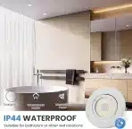 6x CLOKSH LED 85 mm vrtljivi zatemnilni vgradni reflektorji - 5 W - slika 5