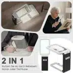 COTECK povečevalno steklo z LED lučko in stojalom - slika 3
