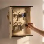 WPAJIRZO dekorativna omarica za ključe s 6 kavlji - 20×28 cm - slika 2