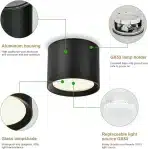 4x KYOTECH LED nadgradni stropni reflektorji 6W 4000K - slika 4