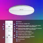 ONDTA 45 W LED stropna svetilka RGB z daljinskim upravljalnikom - 57 cm - slika 6